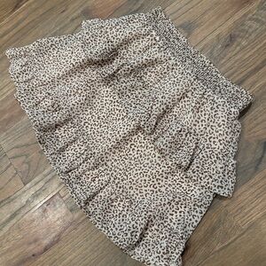 Altar’d State | Flounce Tiered Leopard/Cheetah Printed Skirt Flowy